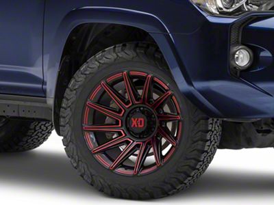 XD Specter Gloss Black with Red Tint 6-Lug Wheel; 20x10; -18mm Offset (10-24 4Runner)
