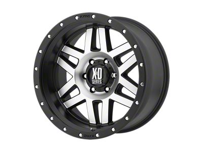 XD Machete Machined Face with Black Ring 6-Lug Wheel; 16x8; 0mm Offset (16-23 Tacoma)