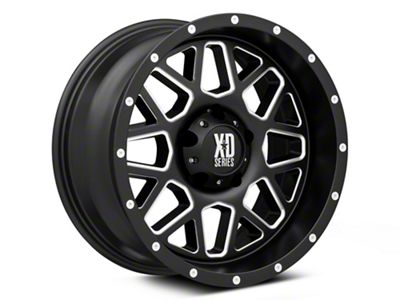 XD Grenade Satin Black Milled 5-Lug Wheel; 20x9; 25mm Offset (07-13 Tundra)
