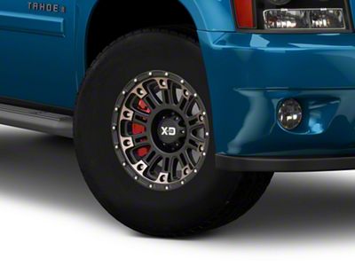 XD Hoss II Satin Black Machined with Gray Tint 6-Lug Wheel; 17x9; 18mm Offset (24-25 Tacoma)