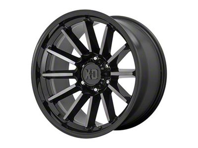 XD Luxe Gloss Black Machined with Gray Tint 6-Lug Wheel; 20x9; 18mm Offset (24-25 Tacoma)