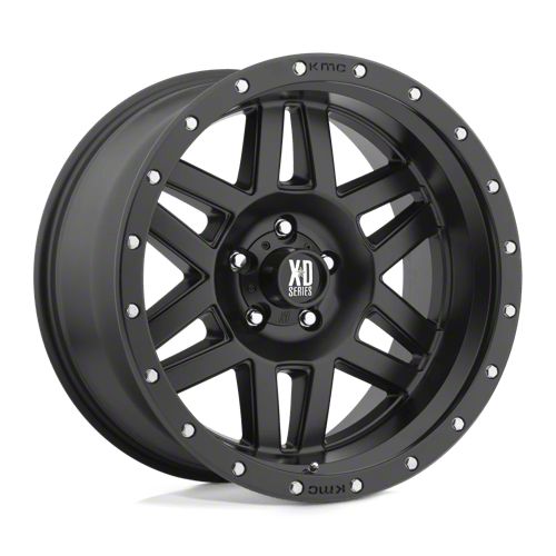 XD Tacoma Machete Satin Black with Reinforcing Ring 6-Lug Wheel; 17x8 ...