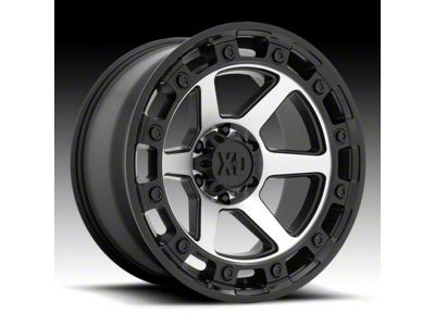 XD Raid Satin Black Machined 6-Lug Wheel; 17x9; 0mm Offset (24-25 Tacoma)