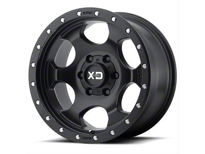 XD RG1 Satin Black with Reinforcing Ring 6-Lug Wheel; 17x9; -12mm Offset (24-25 Tacoma)
