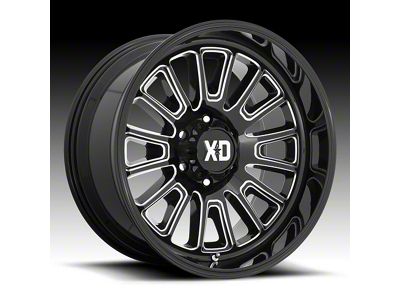 XD Rover Gloss Black Milled 6-Lug Wheel; 22x12; -44mm Offset (24-25 Tacoma)