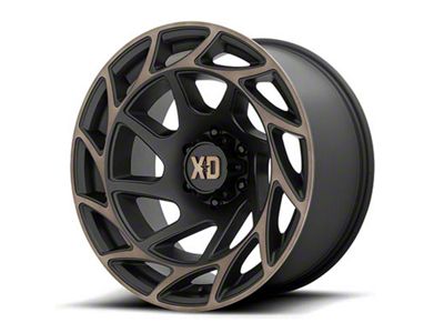 XD Onslaught Satin Black with Bronze Tint 6-Lug Wheel; 17x9; -12mm Offset (25-26 4Runner)