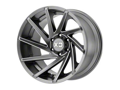 XD Cyclone Satin Gray Milled 6-Lug Wheel; 20x9; 18mm Offset (10-24 4Runner)