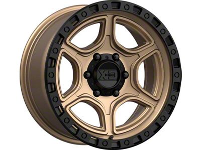 XD Portal Satin Bronze with Satin Black Lip 6-Lug Wheel; 18x8.5; 0mm Offset (03-09 4Runner)