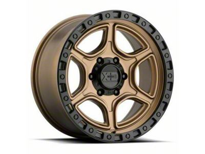 XD Portal Satin Bronze with Satin Black Lip 6-Lug Wheel; 18x8.5; 18mm Offset (03-09 4Runner)