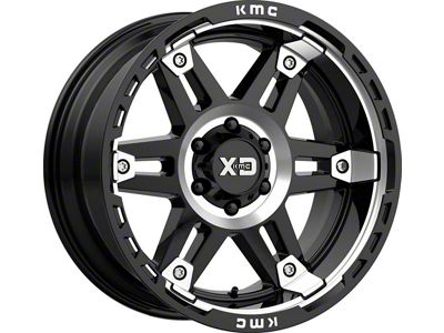XD Spy II Gloss Black Machined 6-Lug Wheel; 20x9; 18mm Offset (03-09 4Runner)