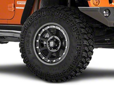 XD Addict Matte Black Wheel; 16x9; -12mm Offset (07-18 Jeep Wrangler JK)