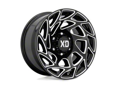XD Onslaught Gloss Black Milled 6-Lug Wheel; 20x9; 0mm Offset (21-25 Bronco, Excluding Raptor)