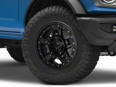 XD Rockstar III Matte Black 6-Lug Wheel; 18x9; 0mm Offset (22-25 Bronco Raptor)