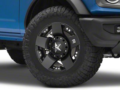 XD Rockstar Matte Black 6-Lug Wheel; 18x9; 0mm Offset (22-25 Bronco Raptor)