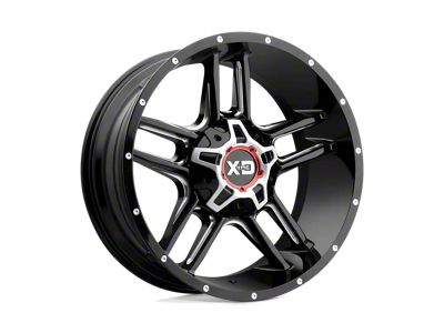 XD Clamp Gloss Black Milled 6-Lug Wheel; 20x9; 18mm Offset (22-25 Frontier)