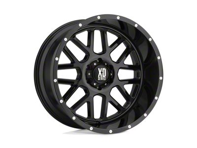 XD Grenade Gloss Black Wheel; 17x8.5; 0mm Offset (84-01 Jeep Cherokee XJ)