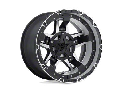 XD Rockstar III Matte Black Machined Wheel; 17x8; 35mm Offset (14-23 Jeep Cherokee KL)