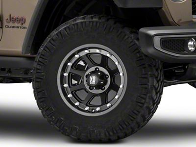 XD Addict Matte Black Wheel; 17x9; -12mm Offset (20-25 Jeep Gladiator JT)