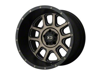 XD Delta Matte Black with Dark Tint Clear Wheel; 20x9; -12mm Offset (20-25 Jeep Gladiator JT)