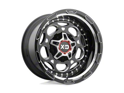 XD Demodog Gloss Black Milled Wheel; 20x9; 0mm Offset (20-25 Jeep Gladiator JT)