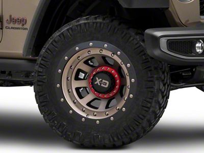 XD FMJ Satin Black Dark Tint Wheel; 20x12; -44mm Offset (20-25 Jeep Gladiator JT)