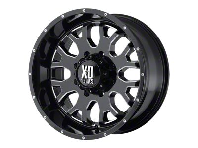 XD Menace Gloss Black with Milled Accents Wheel; 18x9; 0mm Offset (20-25 Jeep Gladiator JT)
