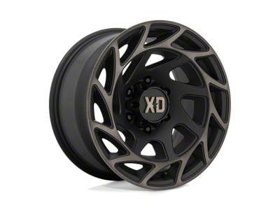 XD Onslaught Satin Black with Bronze Tint Wheel; 20x9; 0mm Offset (20-25 Jeep Gladiator JT)