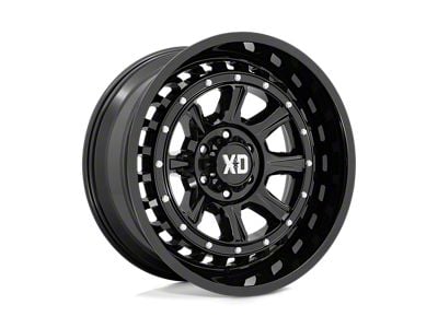 XD Outlander Gloss Black Wheel; 22x10; -18mm Offset (20-25 Jeep Gladiator JT)