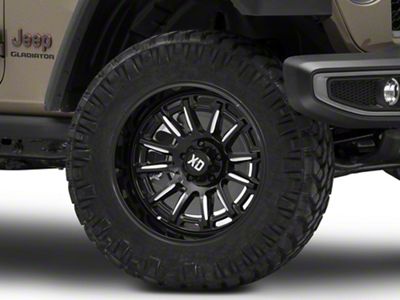 XD Phoenix Gloss Black Milled Wheel; 20x9; 18mm Offset (20-25 Jeep Gladiator JT)