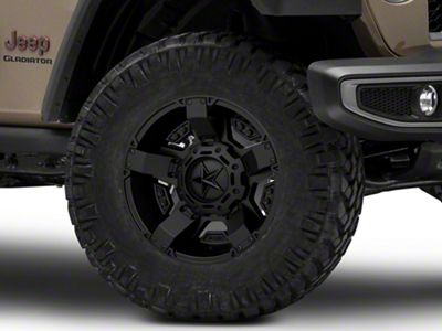 XD Rockstar II Matte Black Wheel; 17x9; -12mm Offset (20-25 Jeep Gladiator JT)