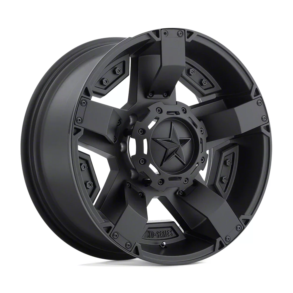 XD Jeep Wrangler Rockstar II Matte Black Wheel; 17x8; 10mm