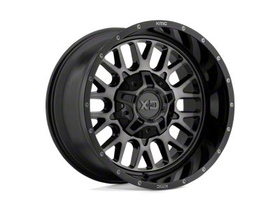 XD Snare Gloss Black with Gray Tint Wheel; 20x9; 18mm Offset (20-25 Jeep Gladiator JT)