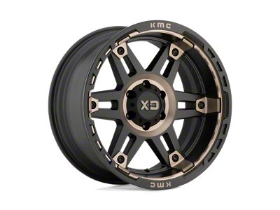 XD Spy II Satin Black Dark Tint Wheel; 20x9; 0mm Offset (20-25 Jeep Gladiator JT)