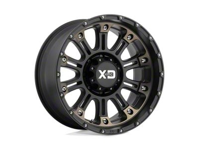 XD Hoss II Satin Black Machined Dark Tint Wheel; 20x12; -44mm Offset (22-25 Jeep Grand Cherokee WL)