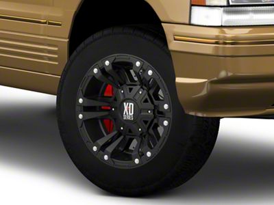 XD Monster II Matte Black Wheel; 17x9; -12mm Offset (93-98 Jeep Grand Cherokee ZJ)
