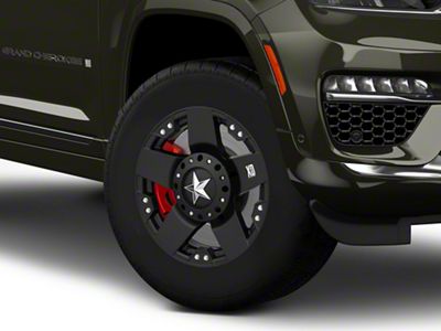 XD Rockstar Matte Black Wheel; 18x9; 0mm Offset (22-25 Jeep Grand Cherokee WL)