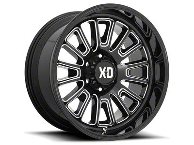 XD Rover Gloss Black Milled Wheel; 20x9; 0mm Offset (22-25 Jeep Grand Cherokee WL)