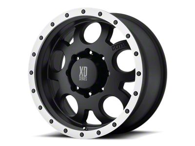 XD Enduro Matte Black with Machined Reinforcing Ring Wheel; 20x9; 18mm Offset (99-04 Jeep Grand Cherokee WJ)