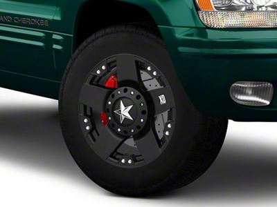 XD Rockstar Matte Black Wheel; 18x9; 0mm Offset (99-04 Jeep Grand Cherokee WJ)