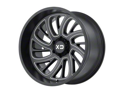 XD Surge Satin Black Milled Wheel; 20x10; -24mm Offset (99-04 Jeep Grand Cherokee WJ)