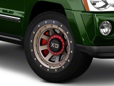 XD FMJ Satin Black Dark Tint Wheel; 20x12; -44mm Offset (05-10 Jeep Grand Cherokee WK)