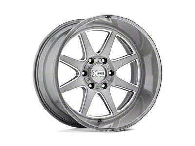 XD Pike Titanium Brushed Milled Wheel; 22x10; -18mm Offset (05-10 Jeep Grand Cherokee WK)