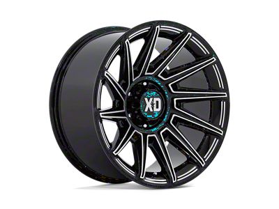 XD Specter Gloss Black Milled Wheel; 20x10; -18mm Offset (05-10 Jeep Grand Cherokee WK)