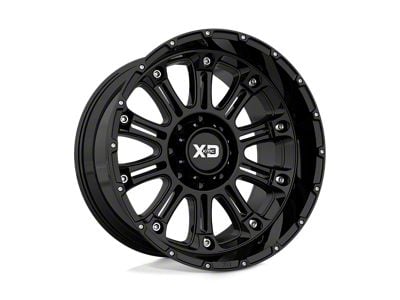 XD Hoss II Gloss Black Wheel; 20x9; -12mm Offset (11-21 Jeep Grand Cherokee WK2)