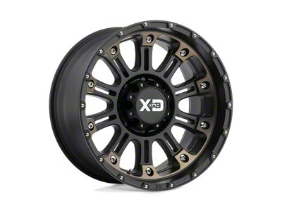 XD Hoss II Satin Black Machined Dark Tint Wheel; 20x9; 0mm Offset (22-25 Jeep Grand Cherokee WL)