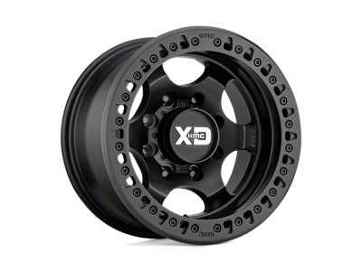 XD Beadlock Satin Black Wheel; 17x9; -38mm Offset (18-25 Jeep Wrangler JL)