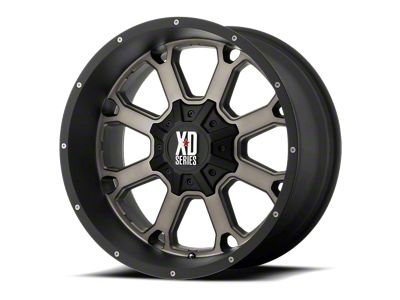 XD Buck 25 Matte Black Dark Tint Wheel; 20x12; -44mm Offset (18-25 Jeep Wrangler JL)