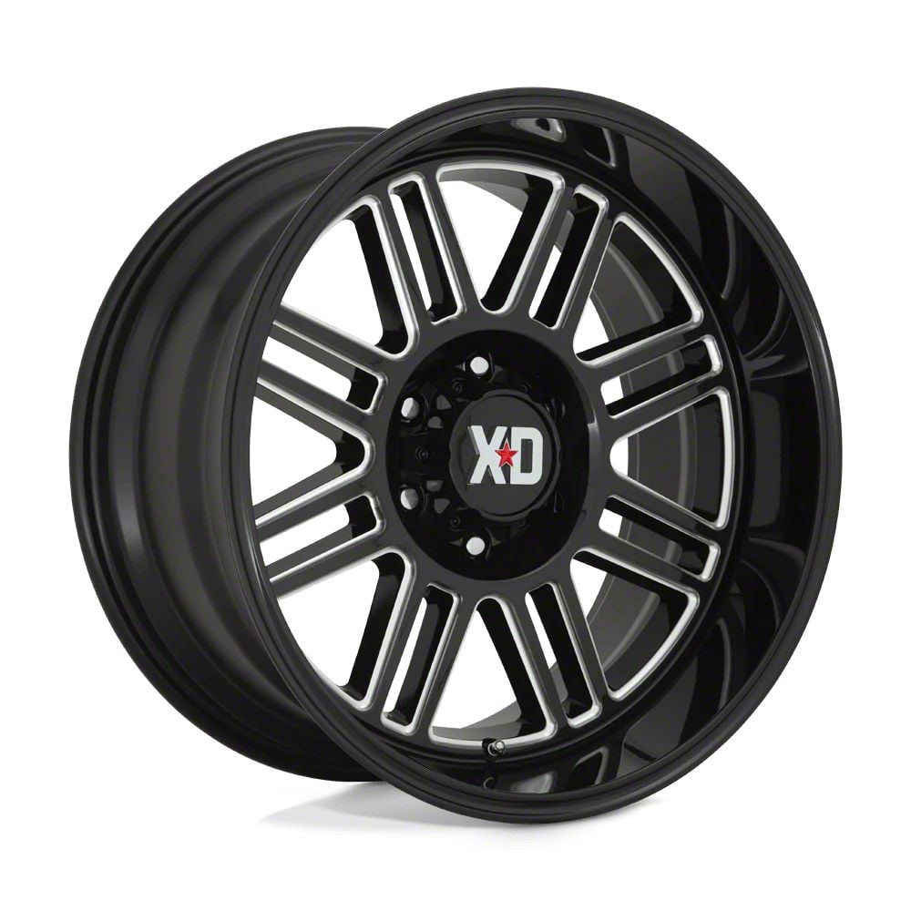 Moto Metal F-150 MO998 Kraken Gloss Black Milled 6-Lug Wheel
