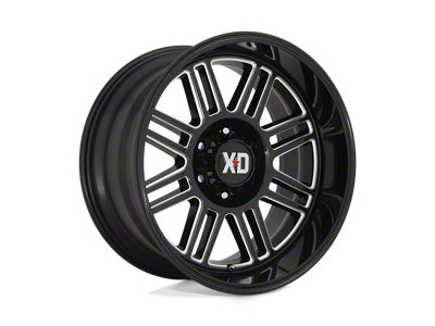 XD Cage Gloss Black Milled Wheel; 20x10; -18mm Offset (18-25 Jeep Wrangler JL)