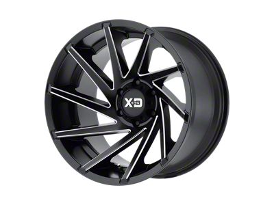 XD Cyclone Satin Black Milled Wheel; 20x9; 18mm Offset (18-25 Jeep Wrangler JL)